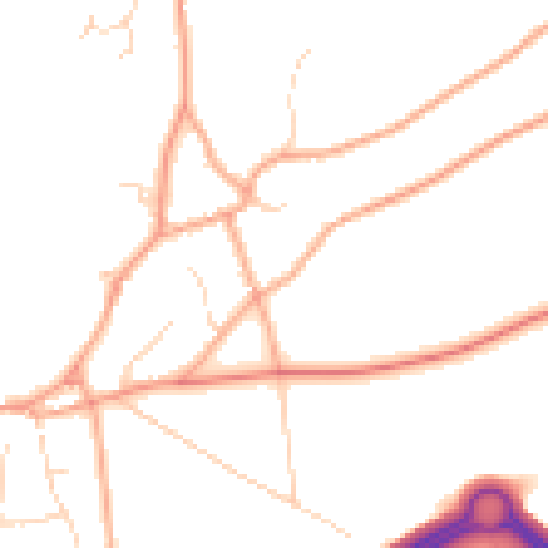 Daytime road noise heatmap for NR10 3HU