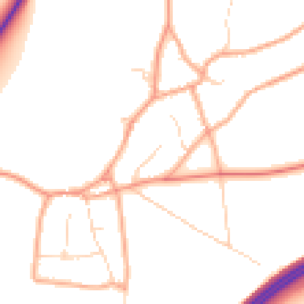 Daytime road noise heatmap for NR10 3HY