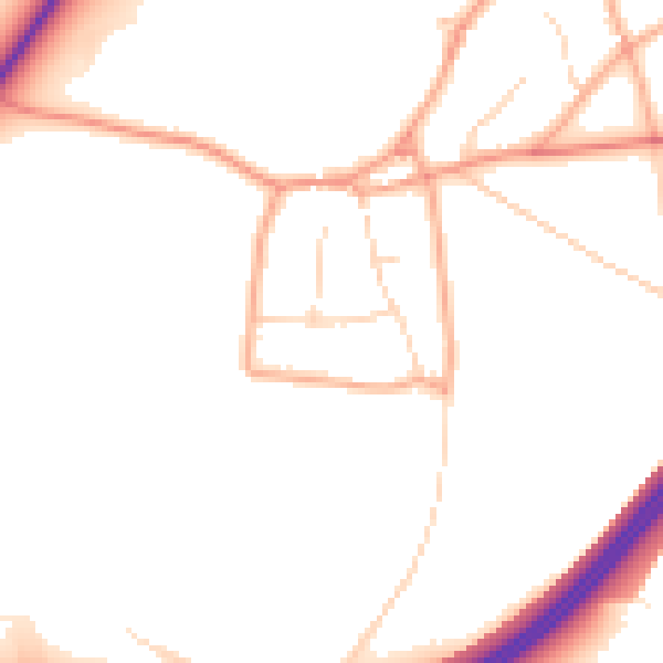 Daytime road noise heatmap for NR10 3JN