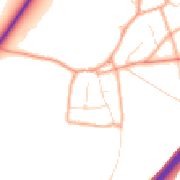 Daytime road noise heatmap for NR10 3JW
