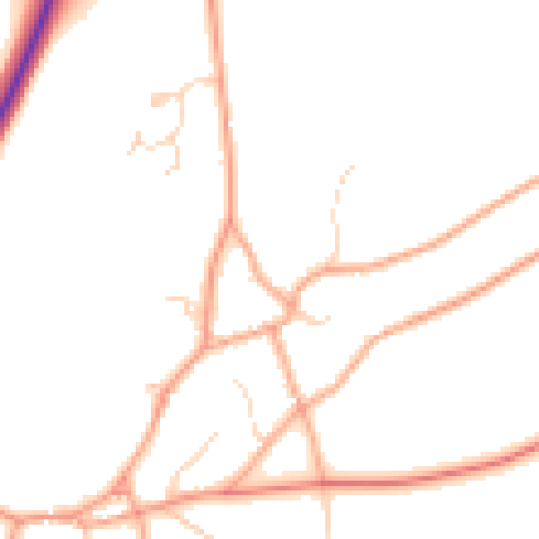 Daytime road noise heatmap for NR10 3LD