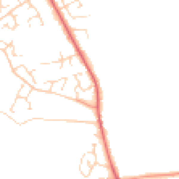 Daytime road noise heatmap for NR10 3RQ