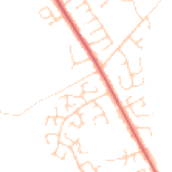 Daytime road noise heatmap for NR10 3SL