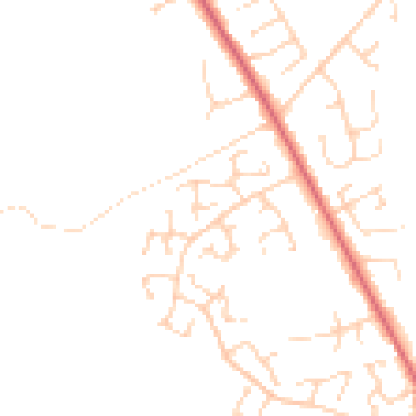 Daytime road noise heatmap for NR10 3SP