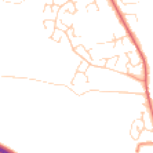 Daytime road noise heatmap for NR10 3SY
