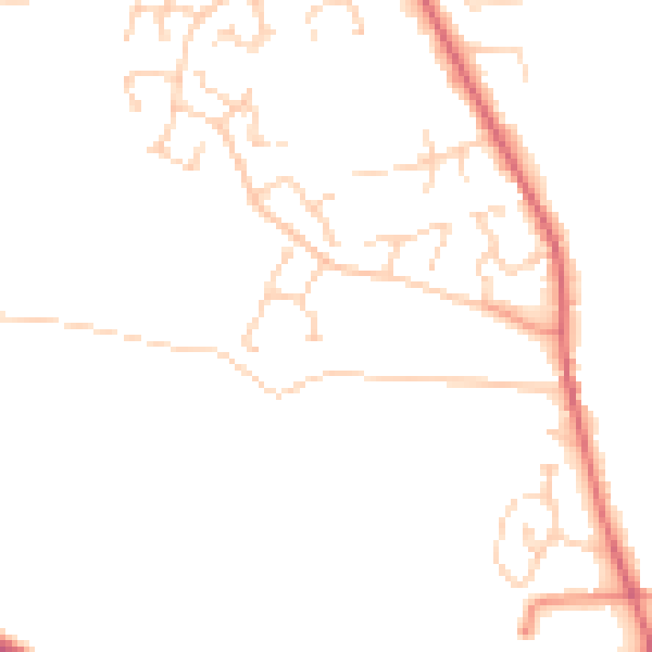 Daytime road noise heatmap for NR10 3SZ