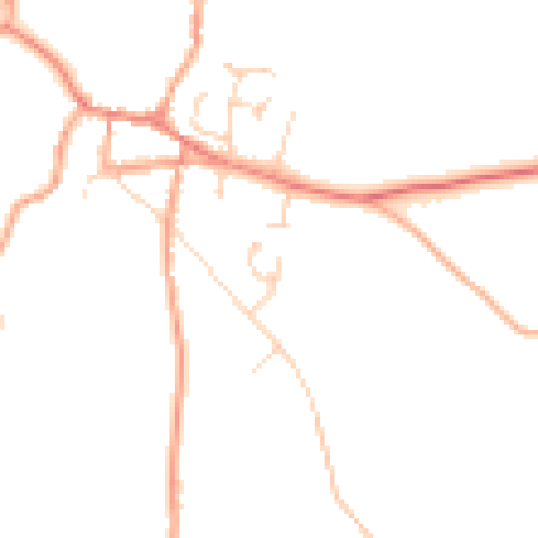 Daytime road noise heatmap for NR10 4AF