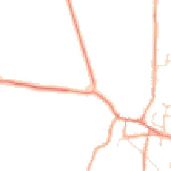 Daytime road noise heatmap for NR10 4BD