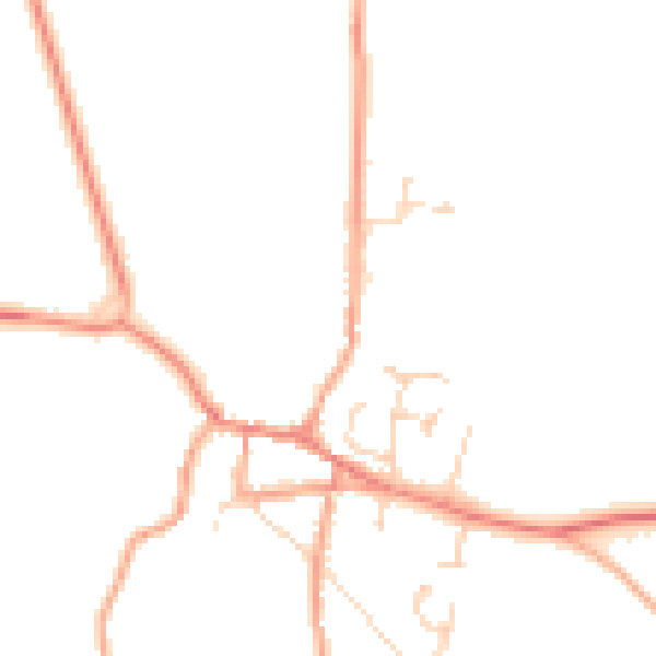 Daytime road noise heatmap for NR10 4BG