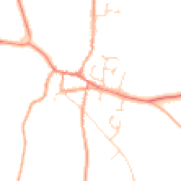 Daytime road noise heatmap for NR10 4BN