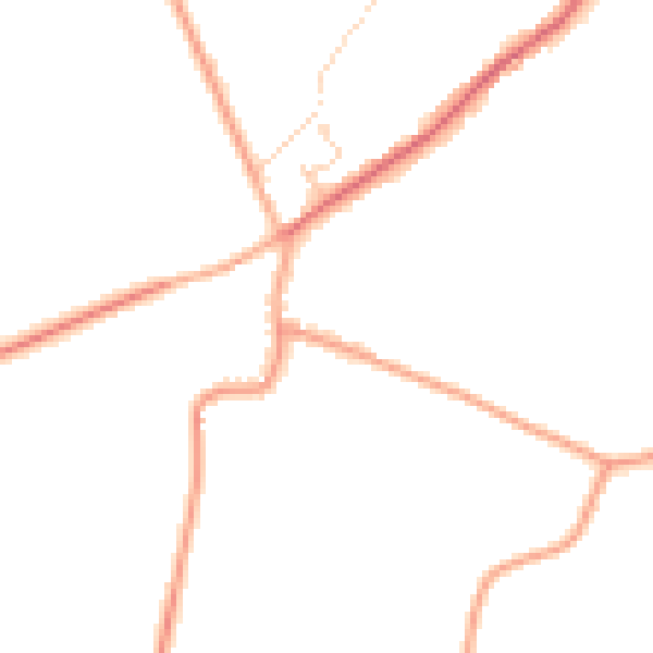 Daytime road noise heatmap for NR10 4DP