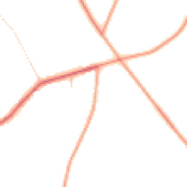 Daytime road noise heatmap for NR10 4ED