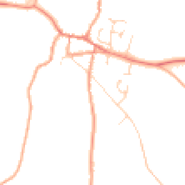 Daytime road noise heatmap for NR10 4ET