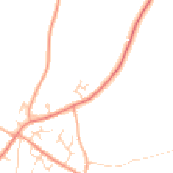 Daytime road noise heatmap for NR10 4FH