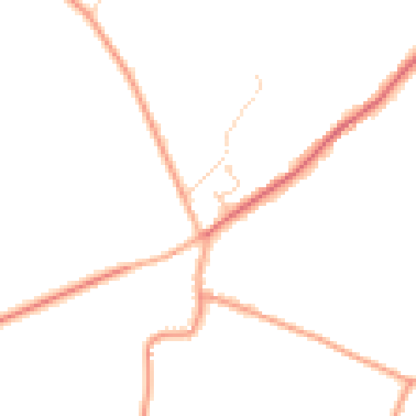 Daytime road noise heatmap for NR10 4FL