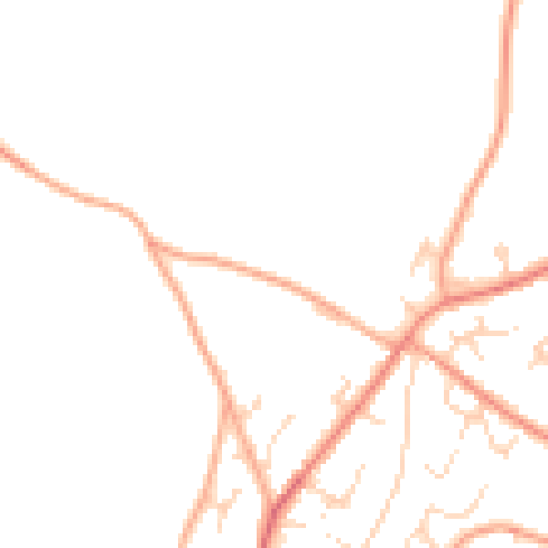 Daytime road noise heatmap for NR10 4FS