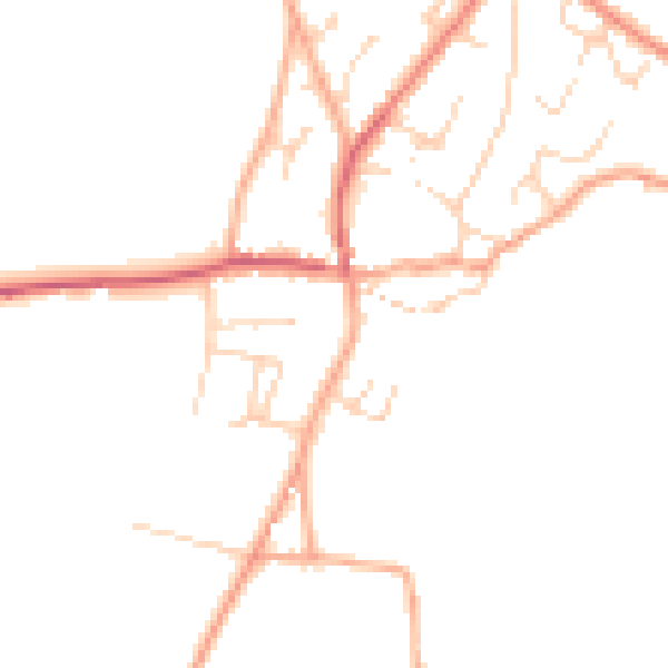 Daytime road noise heatmap for NR10 4JP