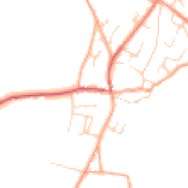 Daytime road noise heatmap for NR10 4LA