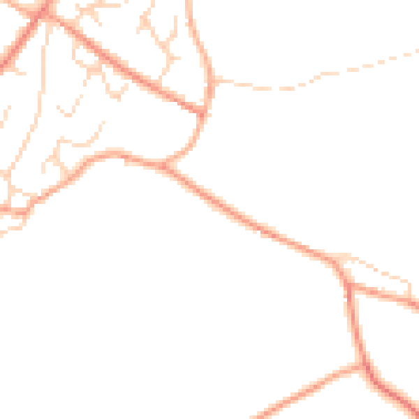 Daytime road noise heatmap for NR10 4NR