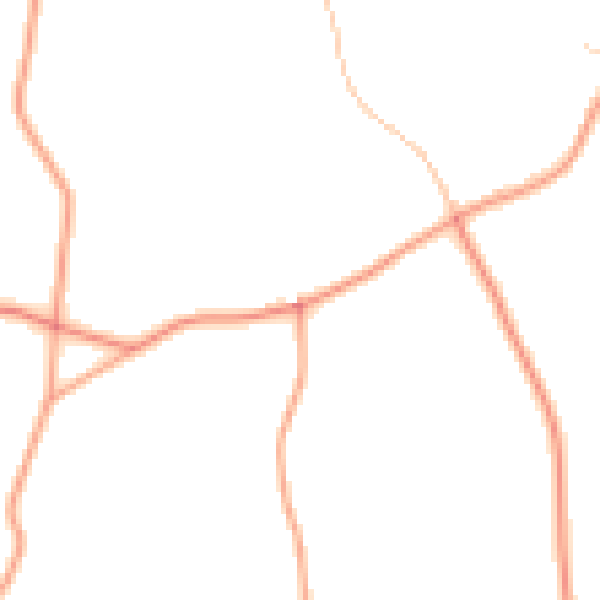 Daytime road noise heatmap for NR10 4PL
