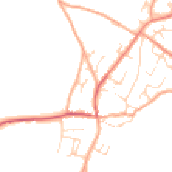 Daytime road noise heatmap for NR10 4QP