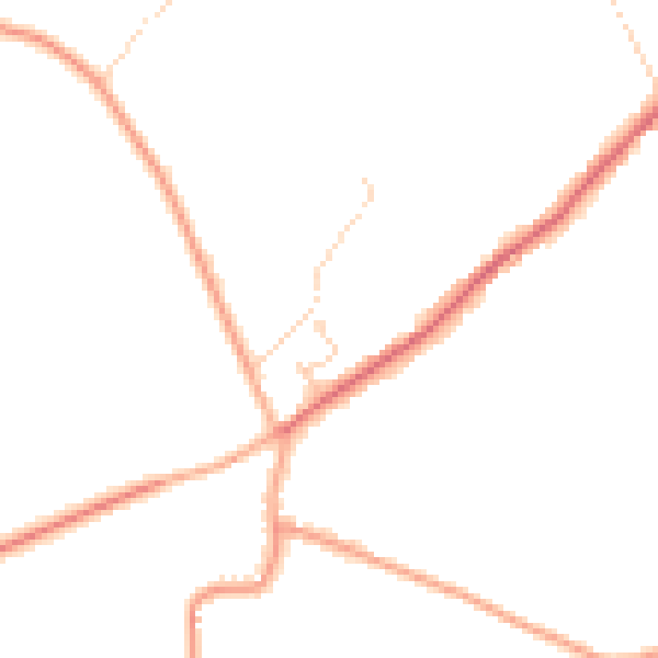 Daytime road noise heatmap for NR10 4SN