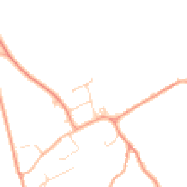 Daytime road noise heatmap for NR10 5ET