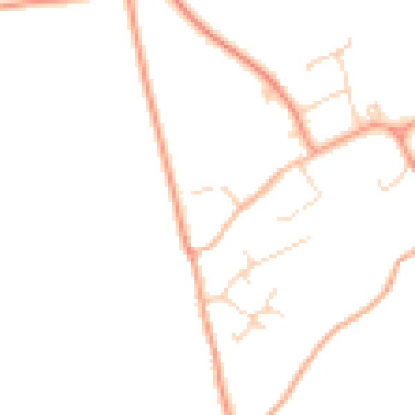 Daytime road noise heatmap for NR10 5FG