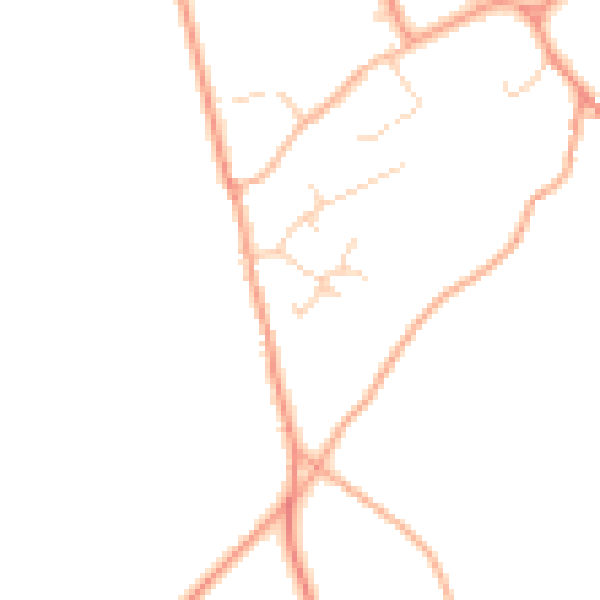Daytime road noise heatmap for NR10 5HR