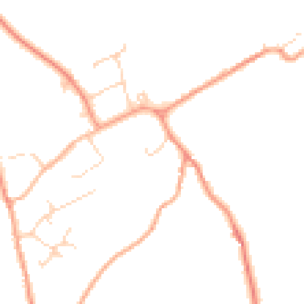 Daytime road noise heatmap for NR10 5HU
