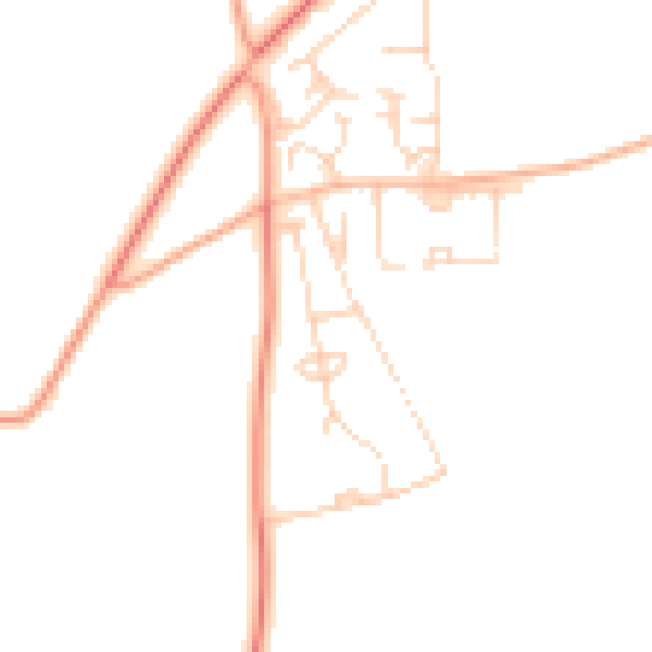 Daytime road noise heatmap for NR10 5JN
