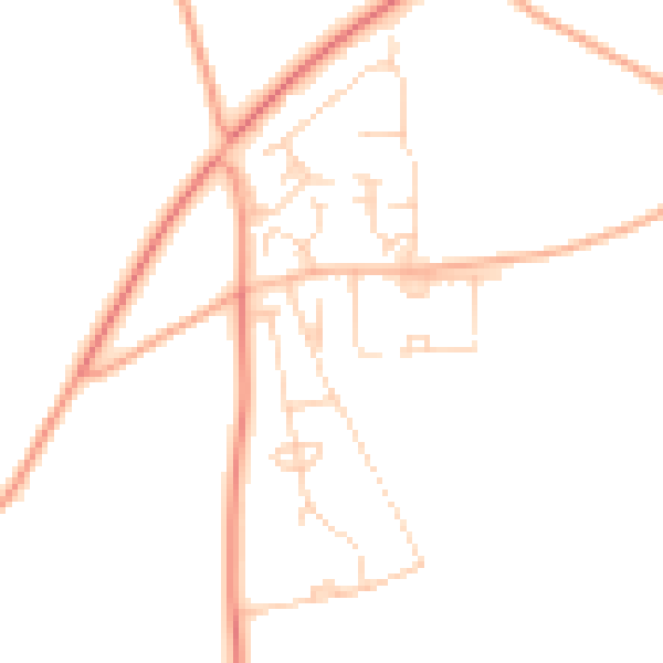Daytime road noise heatmap for NR10 5JP
