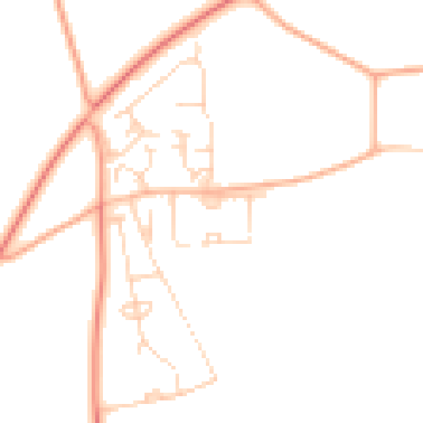 Daytime road noise heatmap for NR10 5JR