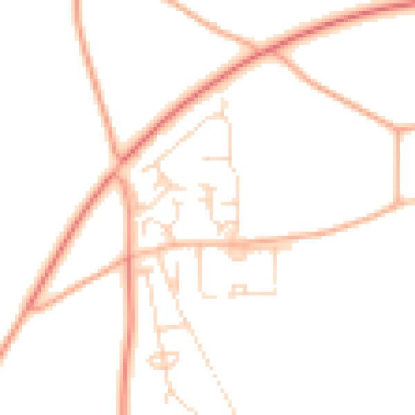Daytime road noise heatmap for NR10 5JS