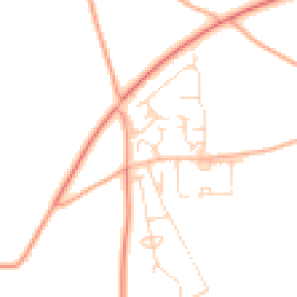 Daytime road noise heatmap for NR10 5JT