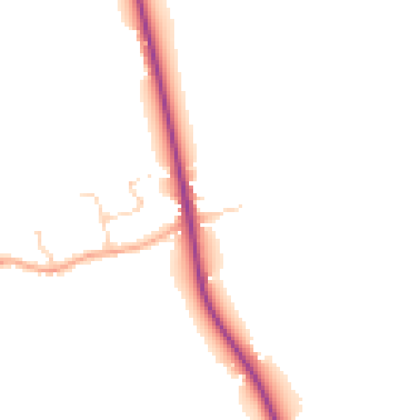 Daytime road noise heatmap for NR10 5LZ