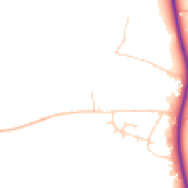 Daytime road noise heatmap for NR10 5QB