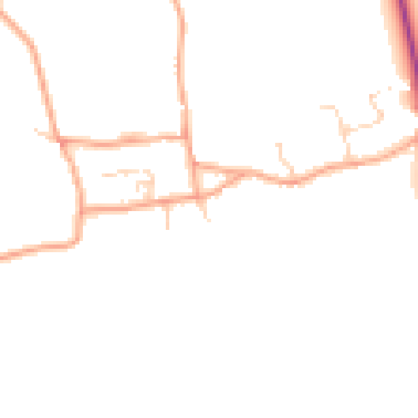 Daytime road noise heatmap for NR10 5RP