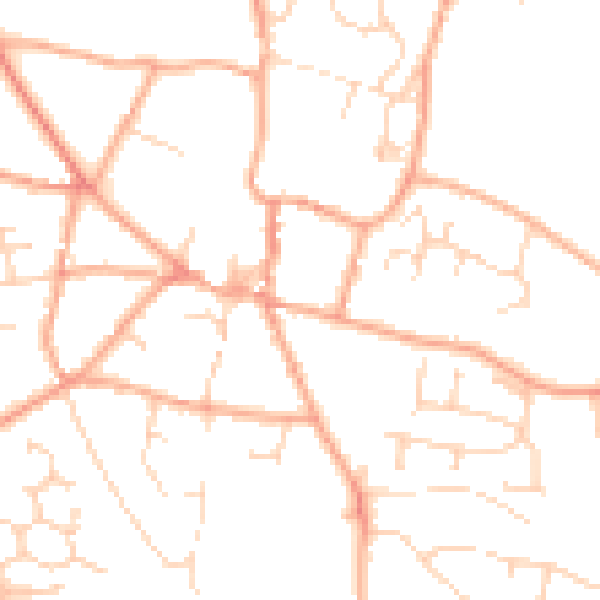 Daytime road noise heatmap for NR11 6AJ