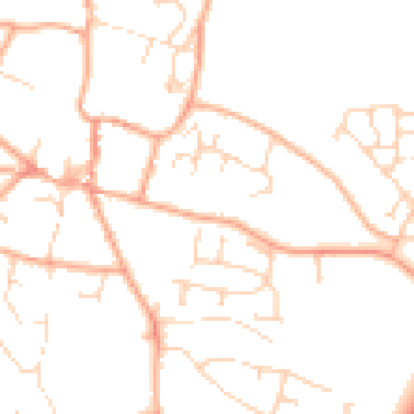 Daytime road noise heatmap for NR11 6AT