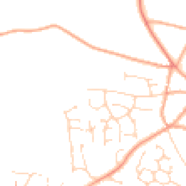 Daytime road noise heatmap for NR11 6BT