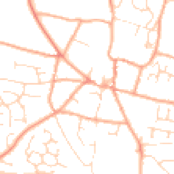 Daytime road noise heatmap for NR11 6BU