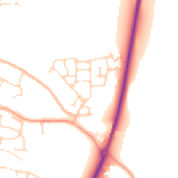 Daytime road noise heatmap for NR11 6GB