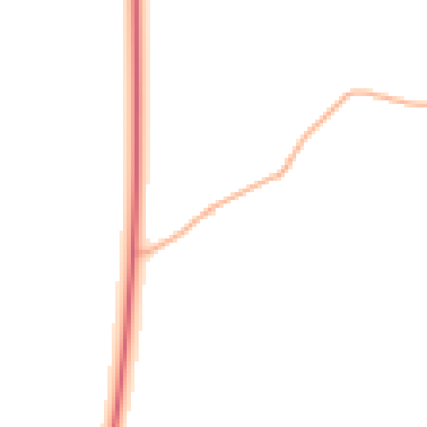 Night-time road noise heatmap for NR11 6LS