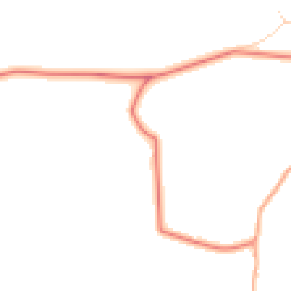 Daytime road noise heatmap for NR11 6NL