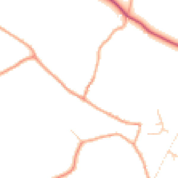 Daytime road noise heatmap for NR11 6QA