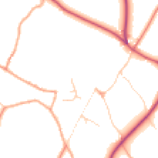 Daytime road noise heatmap for NR11 6QP
