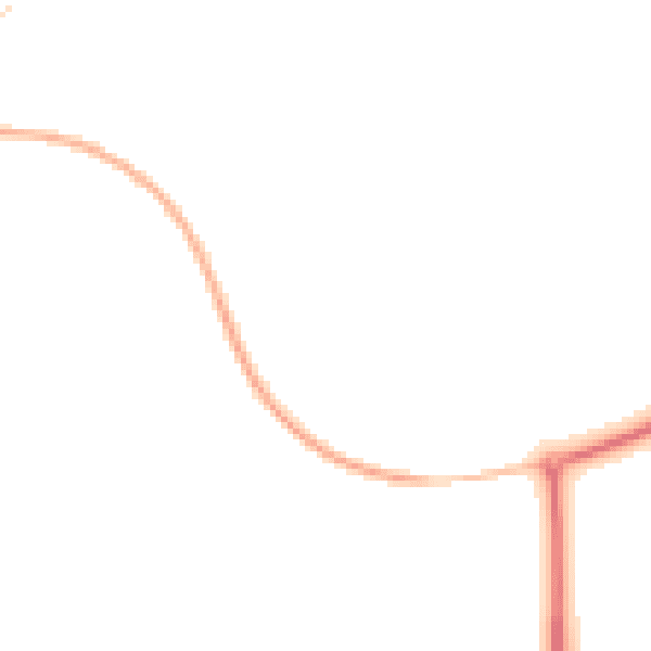 Night-time road noise heatmap for NR11 6UU