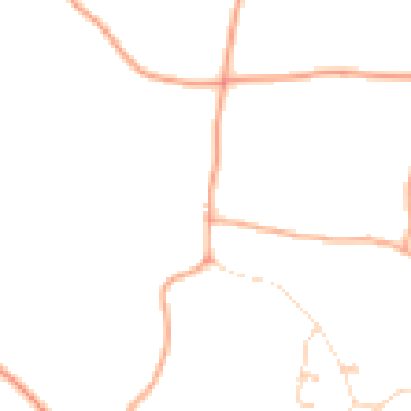 Daytime road noise heatmap for NR11 7PD