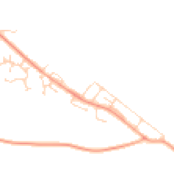 Daytime road noise heatmap for NR11 8DL